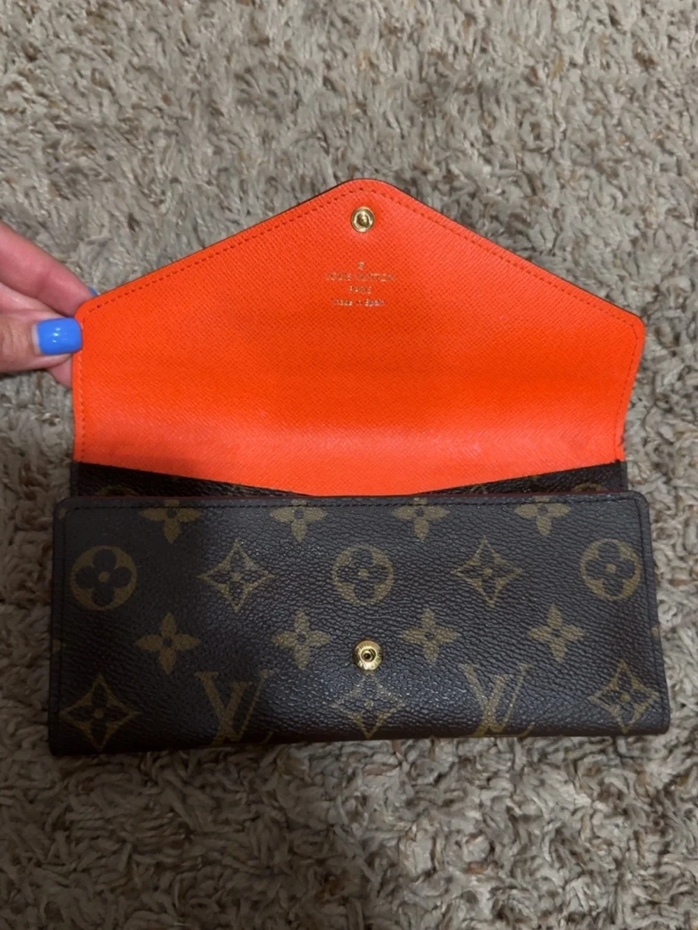 VINTAGE LIKE NEW Josephine Louis Vuitton Monogram Canvas Brown Wallet